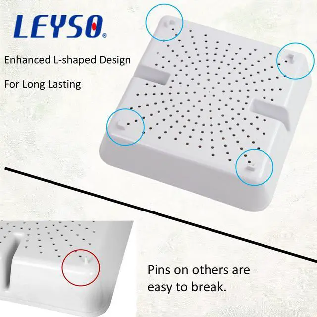 Alt view image 3 of 6 - Floor Sink Commercial Drain Cover Strainer ABS Plastic Drop-in Basket 8-1/2" x 8-1/2" x 2-1/4" (2"H ABS) - Suitable for Kitchen, Restaurant, bar, Buffet