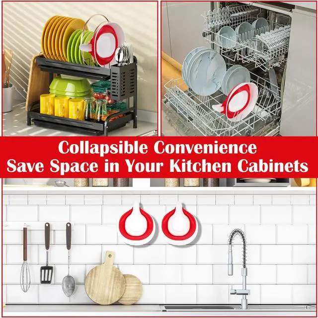 Alt view image 3 of 7 - Collapsible Colander - Small Strainer Basket, Side-Drain Design, Dishwasher Safe Food Strainer for Pasta, Fruits, Vegetables