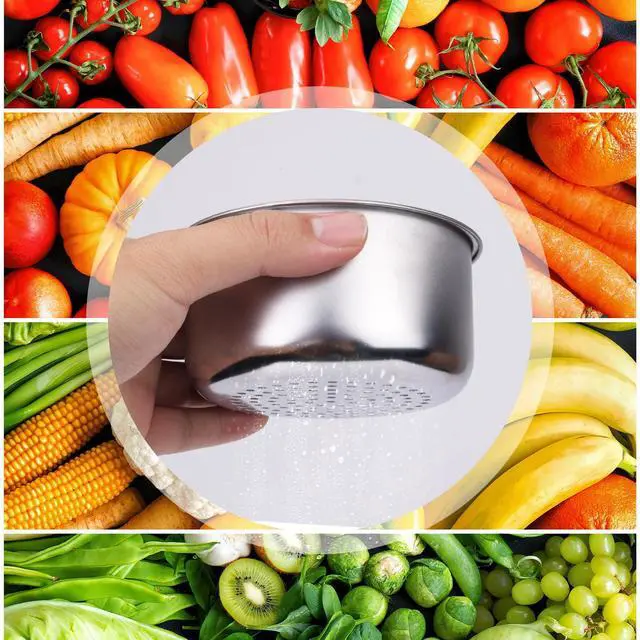 Alt view image 6 of 7 - 2pcs Swan-Shaped Drain Basket, Stainless Steel Sink Strainer Catcher Multi-Functional Quick Drain Kitchen Filter for Fruits Vegetables, Faucet Hanging (Small)