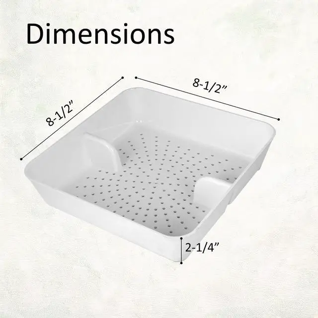 Alt view image 2 of 7 - FS-PB ABS Plastic Floor Sink Drain Strainer Drop-In Basket, Catch Food Particles for Restaurants/Bar/Buffet, Fits in 8-1/2" Floor Sink Holes