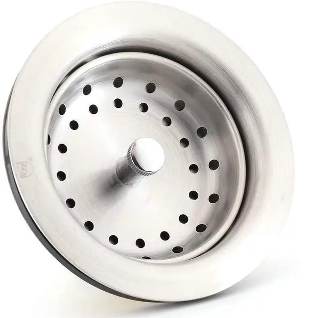 Alt view image 3 of 7 - 3-1/2 Inch Kitchen Sink Drain Assembly with Strainer Basket/Drain Stopper, All Stainless Steel Sink Drain Kit Durable and Rustproof