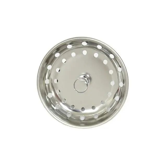 Alt view image 2 of 4 - Kitchen Sink Basket Strainer Replacement for US Standard Drains (3-1/2 Inch), Premium 304 Stainless Steel Body W/with Brass Post (Spring Clip) 1 Pack