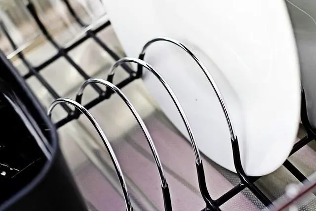 Alt view image 5 of 7 - Deluxe Chrome-Plated Steel Small Dish Drainers (Black)