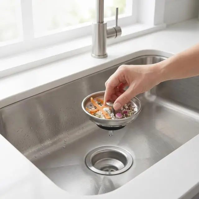 Alt view image 4 of 7 - 4 Pack Kitchen Sink Strainer Baskets with Removable Rubber Stoppers, Stainless Steel Replacement for Select 3.5" Basket Strainer Drains, Easy Clean, Rust Resistant