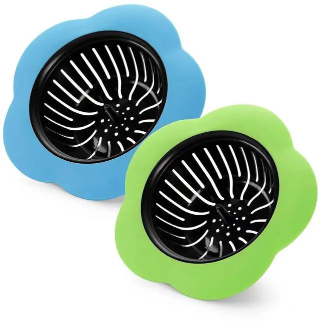 Main image of 2 Pcs Kitchen Sink Strainer, Upgraded Silicone Sink Drain Strainer