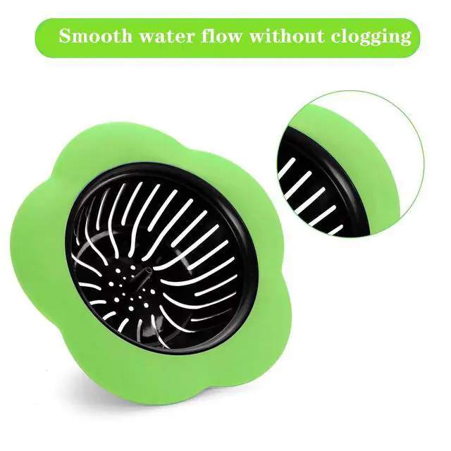 Alt view image 3 of 6 - 2 Pcs Kitchen Sink Strainer, Upgraded Silicone Sink Drain Strainer