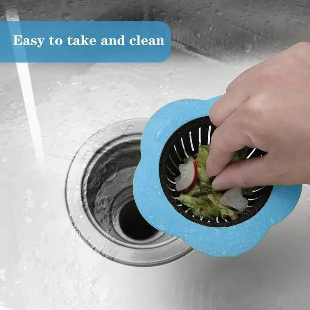 Alt view image 4 of 6 - 2 Pcs Kitchen Sink Strainer, Upgraded Silicone Sink Drain Strainer