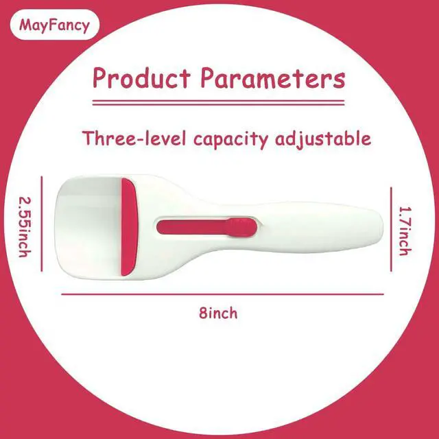 Alt view image 4 of 6 - Cupcake Batter Dispenser Scoop with One-Touch Sliding Button - Professional Cake Batter Distribution Tool for Kitchen Baking - Easy Clean Pastry Batter Scoop for DIY Cupcakes & Pancakes