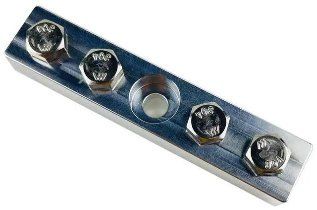Main image of Audio 4-Point Alternator Distribution Block for 1/0 2/0 Ear Battery Terminal Inputs
