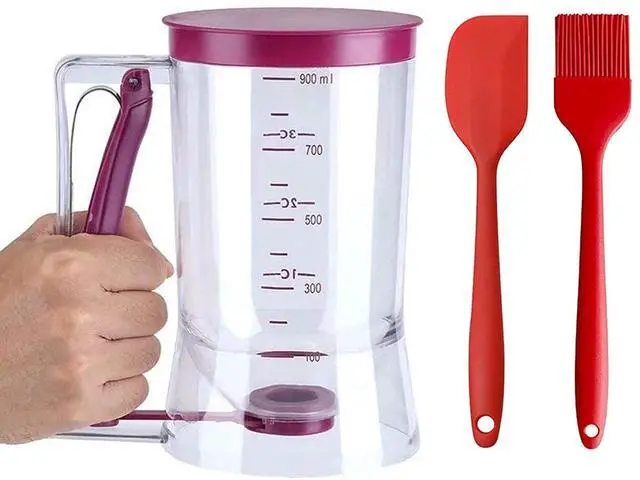 Main image of 4 Cup Pancake Cupcake Batter Dispense with Measuring Label