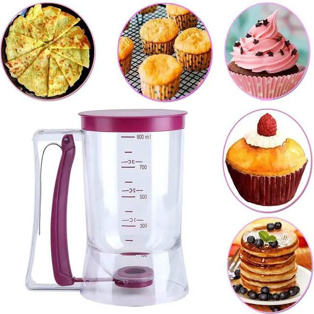 Alt view image 6 of 6 - 4 Cup Pancake Cupcake Batter Dispense with Measuring Label