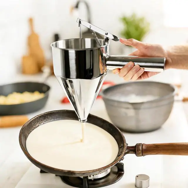 Alt view image 6 of 7 - 40oz 1200ML Stainless Steel Pancake Batter Dispenser