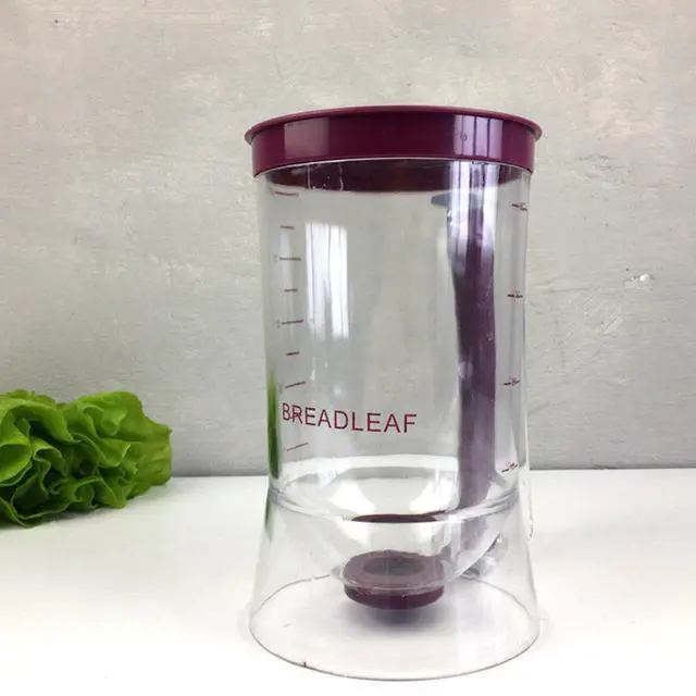 Alt view image 7 of 7 - Pancake Batter Dispenser, 4-Cup Batter Dispenser Cupcake Separator Tool with Squeeze Handle & Measuring Marks, Pancake Griddle Maker for Pancakes, Cupcake, Waffle, Muffin Mix