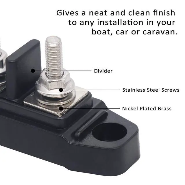 Alt view image 2 of 5 - BBSPG4 4 Position Bus Bar Terminals Power Distribution Block