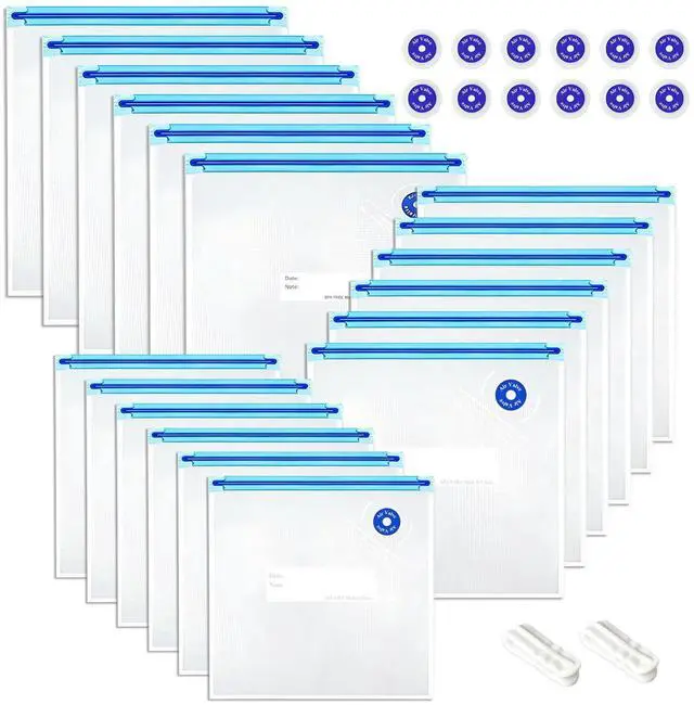 Main image of Sous Vide Bags Reusable 32Pcs, Vacuum Sealer Bags 3 Sizes