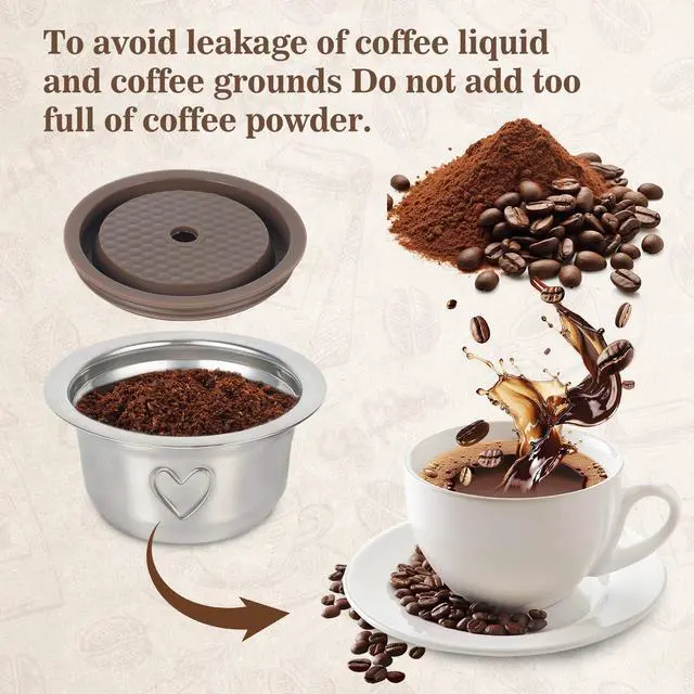 Alt view image 3 of 7 - 230ml Reusable Coffee Pod for Vertuo Pop Next Plus