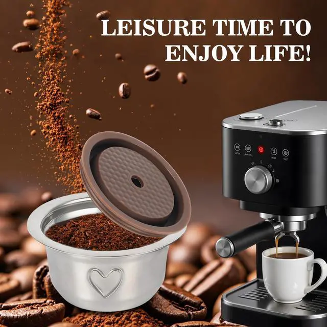 Alt view image 5 of 7 - 230ml Reusable Coffee Pod for Vertuo Pop Next Plus