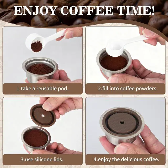 Alt view image 4 of 7 - 230ml Reusable Coffee Pod for Vertuo Pop Next Plus