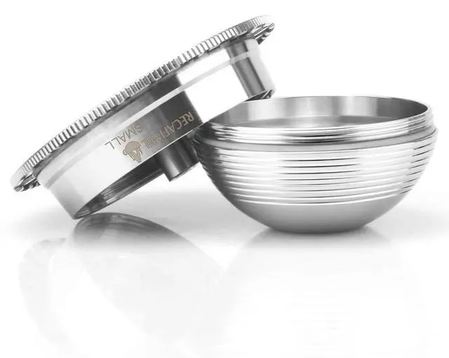 Main image of Stainless Steel Reusable Coffee Capsule, Metal Refillable Coffee Pod Brewing Espresso 70ML/2.40Z(SMALL), Compatible with N-espresso Ver-tuoPlus XN903/XN900 / Vertuo-line GCA1/ENV135/ENV150
