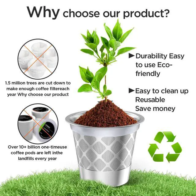 Alt view image 4 of 7 - Reusable k Cup Coffee Filters,Universal stainless steel Refillable k Cups Filter Use for K 2.0 and 1.0 Coffee Makers-brewers (2)