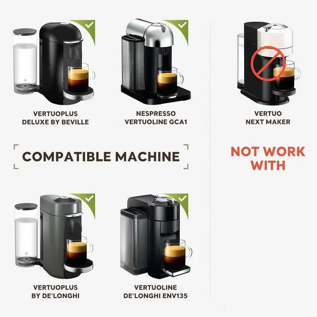 Alt view image 3 of 7 - Reusable Coffee Pod Compatible with Nespresso Vertuo,8oz (230ml) Mug