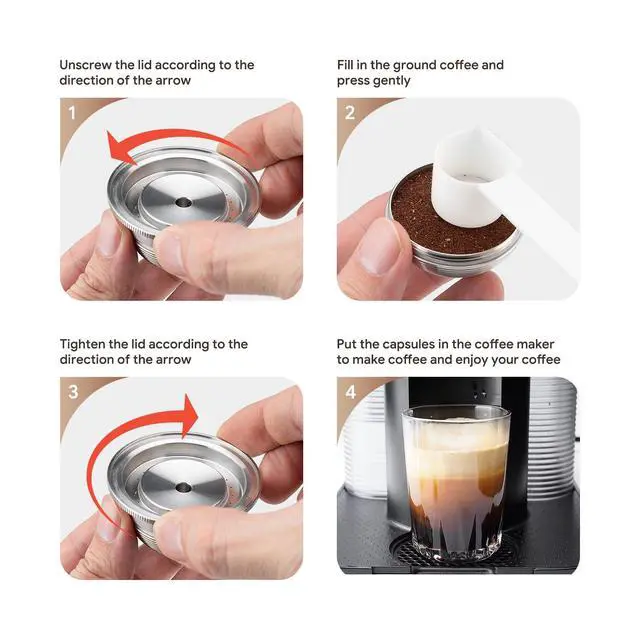 Alt view image 7 of 7 - Reusable Coffee Pod Compatible with Nespresso Vertuo,8oz (230ml) Mug