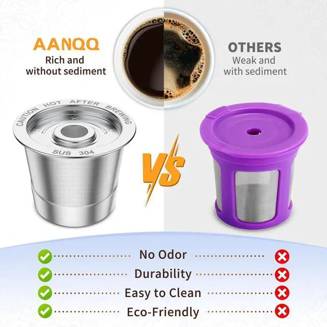 Alt view image 6 of 6 - Reusable K Cup for Keurig: No Microplastics Coffee Pods 2 Pack