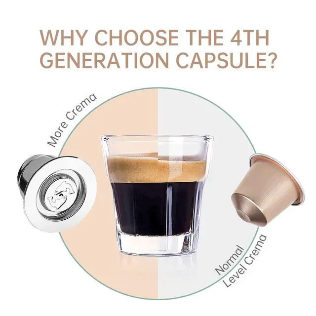Alt view image 3 of 7 - Stainless Steel Refillable Coffee Espresso Capsules, Reusable Coffee Pods Compatible with Ne-spresso Original Line Brewers New Generation (Capsules + Tamper)