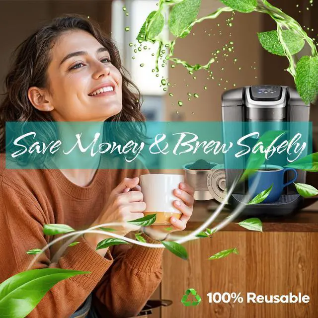 Alt view image 6 of 6 - CASKF01 Reusable K Cups Coffee Pods for Keurig, Universal Stainless Steel Refillable Reusable K Cup Coffee Filters Compatible with Keurig 1.0 Coffee Machines, Eco-Friendly, BPA-Free
