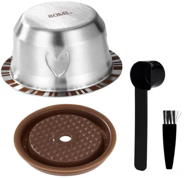 Main image of Reusable Pods for Nespresso Vertuo Stainless Steel 80ml Machine