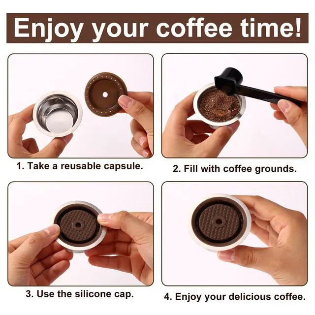 Alt view image 5 of 7 - Reusable Pods for Nespresso Vertuo Stainless Steel 80ml Machine