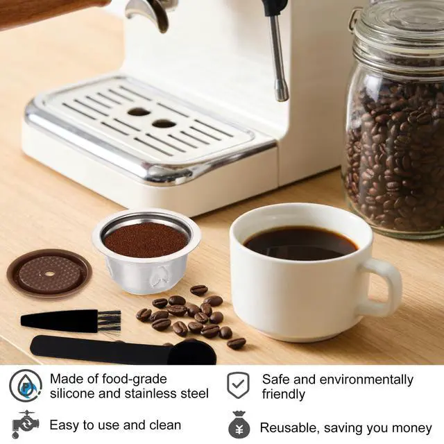 Alt view image 4 of 7 - Reusable Pods for Nespresso Vertuo Stainless Steel 80ml Machine