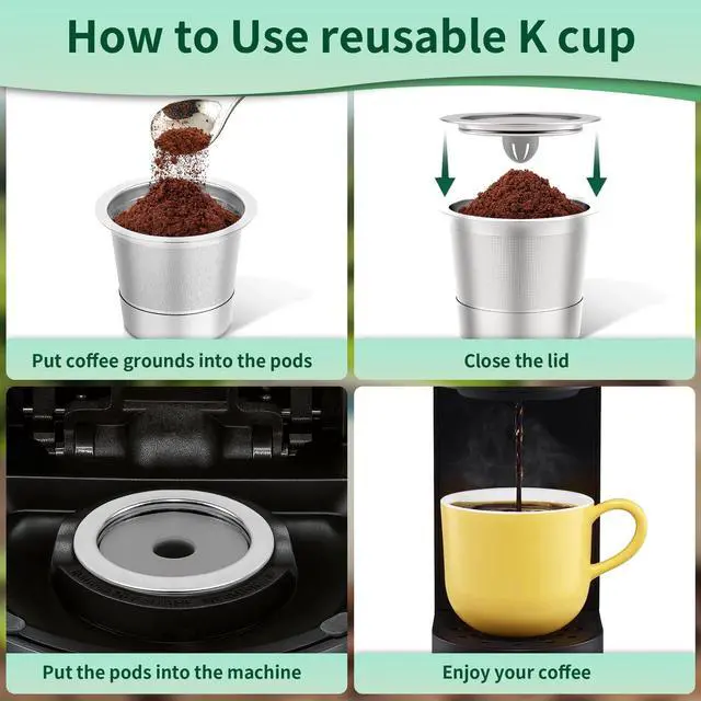 Alt view image 6 of 7 - 2 Pack Reusable K Cups For Keurig 1.0, Stainless Steel Reusable Coffee Pods
