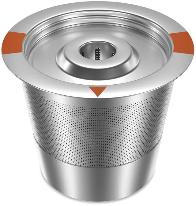 Main image of Reusable K Cups Coffee Pods for Keurig: Full Stainless Steel Refillable K Cups Coffee Filter Compatible 1.0 and 2.0 Coffee Makers-brewers (1Pack)