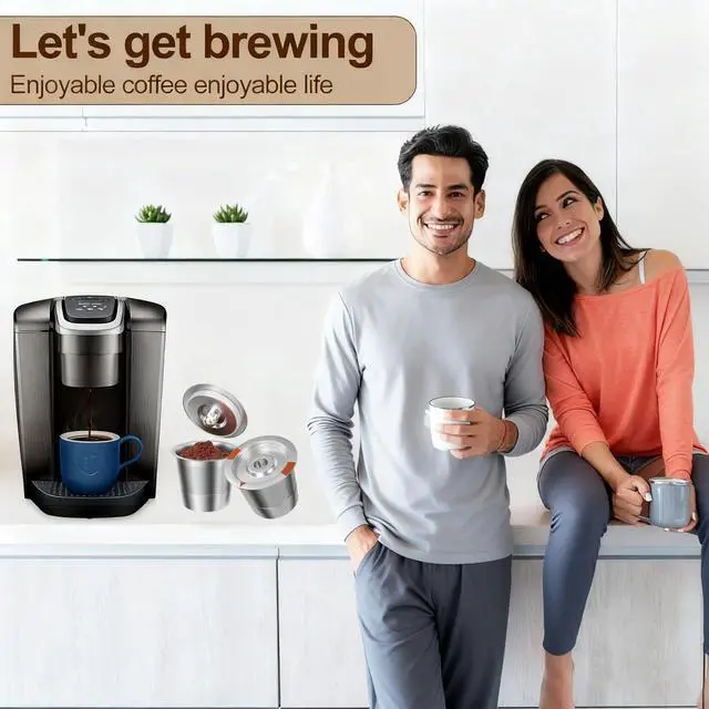 Alt view image 2 of 7 - Reusable K Cups Coffee Pods for Keurig: Full Stainless Steel Refillable K Cups Coffee Filter Compatible 1.0 and 2.0 Coffee Makers-brewers (1Pack)