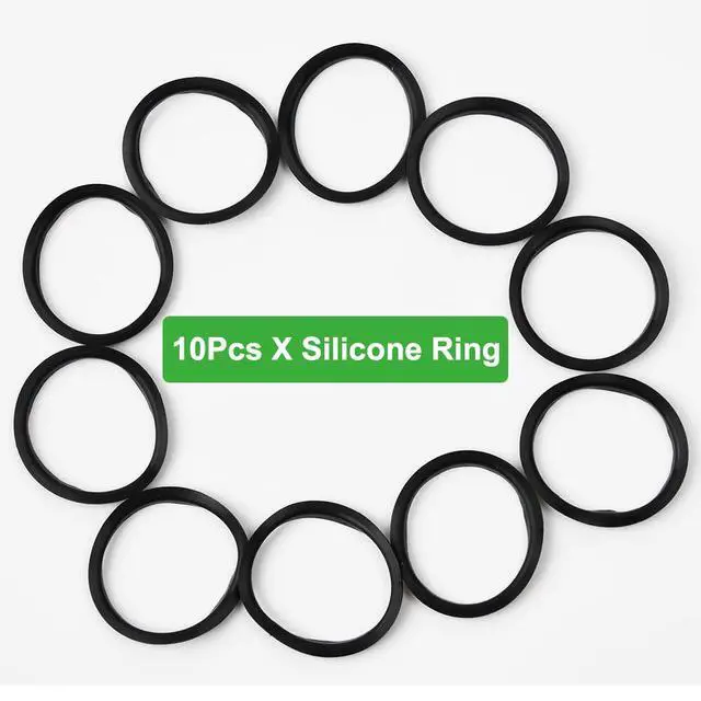 Alt view image 2 of 3 - 10Pcs Silicone Rings for Reusable Nespresso Pods Refillable Espresso Capsules Stainless Steel Coffee Pods Compatible for Nespresso Original Line Machines (10Pcs Silicone Rings)