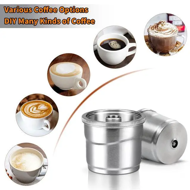 Alt view image 5 of 7 - Stainless Steel Coffee Capsules, Reusable Espresso Capsules Refillable Coffee Capsule Compatible with ILLY Coffee Machine for Y1.1 Y3 Y5 X7.1 X9