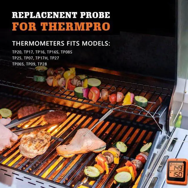 Alt view image 3 of 7 - Upgraded Meat Probe Replacement for Thermopro Thermometers TP04, TP06, TP06S, TP07, TP-07S, TP08, TP-08S, TP09, TP09B, TP-10, TP16, TP17, TP20, TP20S, TP25, TP27, TP28, TP829, TP930, 2.5mm