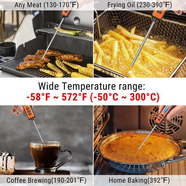 Alt view image 5 of 6 - TempSwif 1 Sec Digital Meat Thermometer for Cooking Food