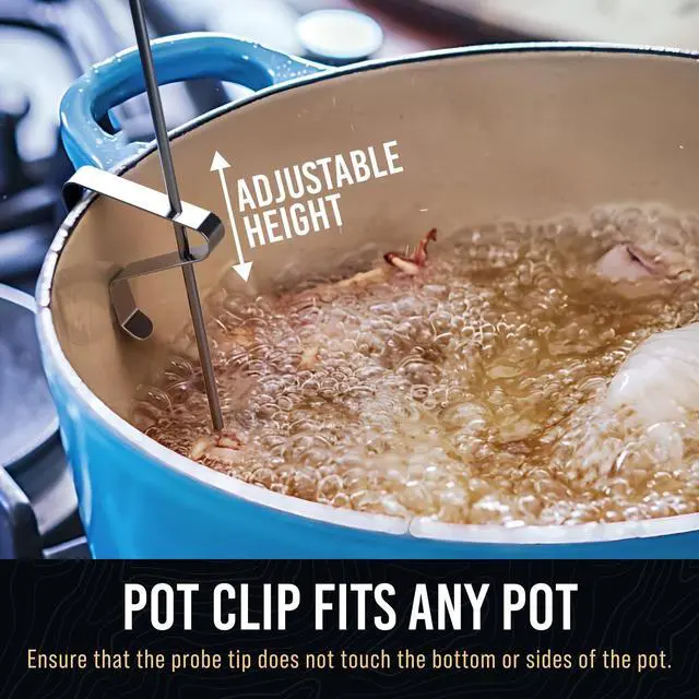 Alt view image 4 of 7 - Candy Thermometer with Pot Clip - Deep Fry Oil Thermometer for Frying and Candle Making (White)