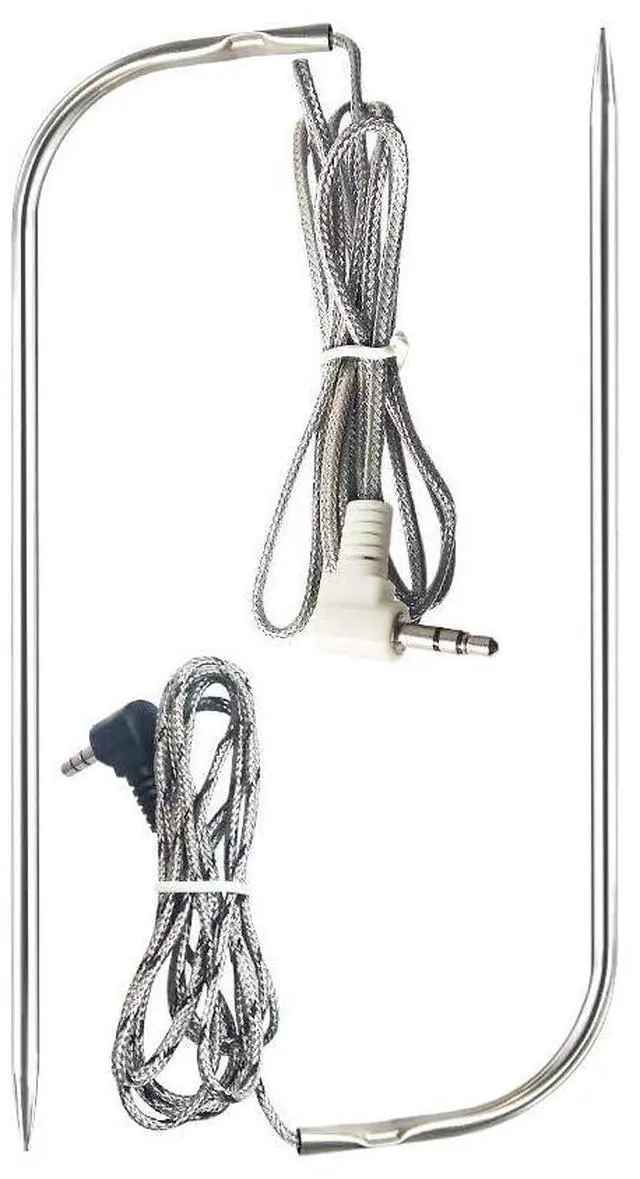 Main image of Replacement Waterproof Meat Probe 2 PCS Compatible with Traeger BBQ Grills, 3.5 mm Plug Meat BBQ Digital Thermostat Probes, Set of 2