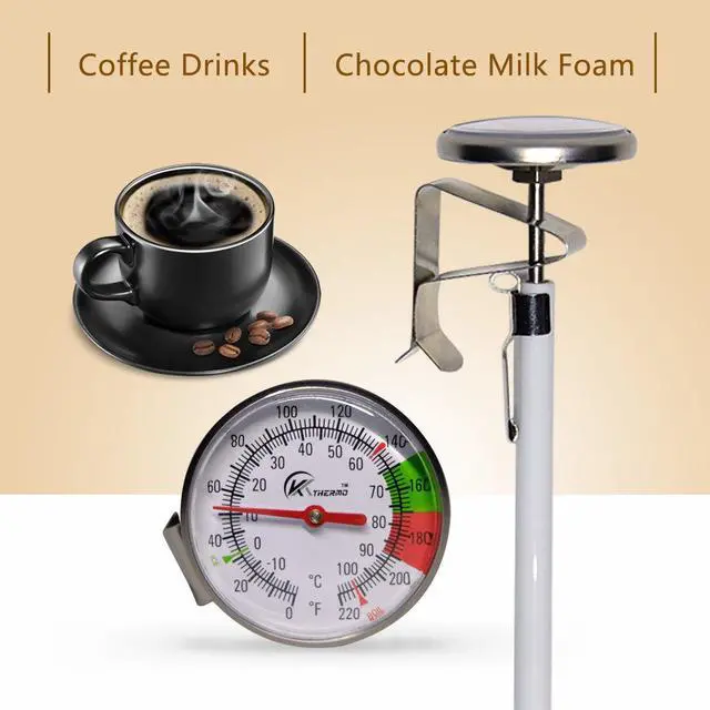 Alt view image 6 of 7 - Instand Read 2-Inch Dial Thermometer,Best for The Coffee Drinks,Chocolate Milk Foam