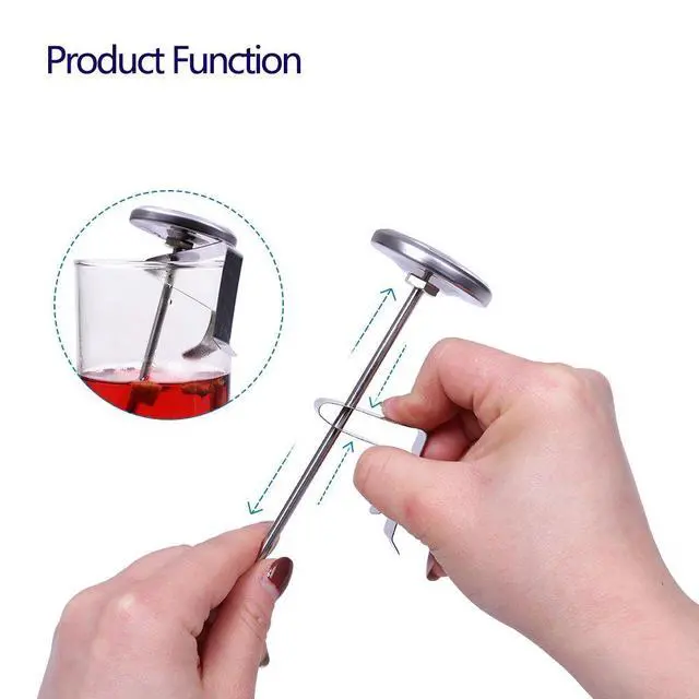 Alt view image 7 of 7 - Instand Read 2-Inch Dial Thermometer,Best for The Coffee Drinks,Chocolate Milk Foam