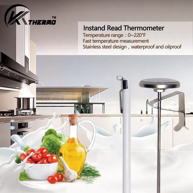Alt view image 5 of 7 - Instand Read 2-Inch Dial Thermometer,Best for The Coffee Drinks,Chocolate Milk Foam