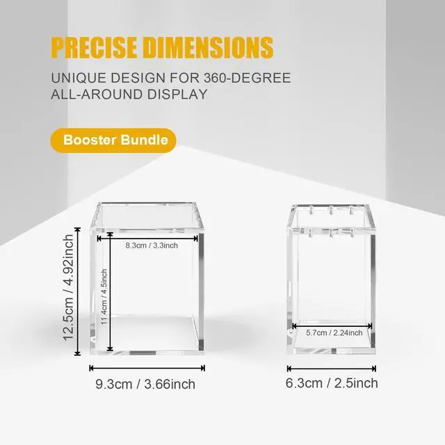 Alt view image 2 of 7 - Booster Bundle Acrylic Magnetic Case for TCG Boxes, 5mm Thick Stackable Protector with Magnetic Closure, Display Storage for Card Game Packs (Note: Excludes Ascended Heroes & Perfect Order)