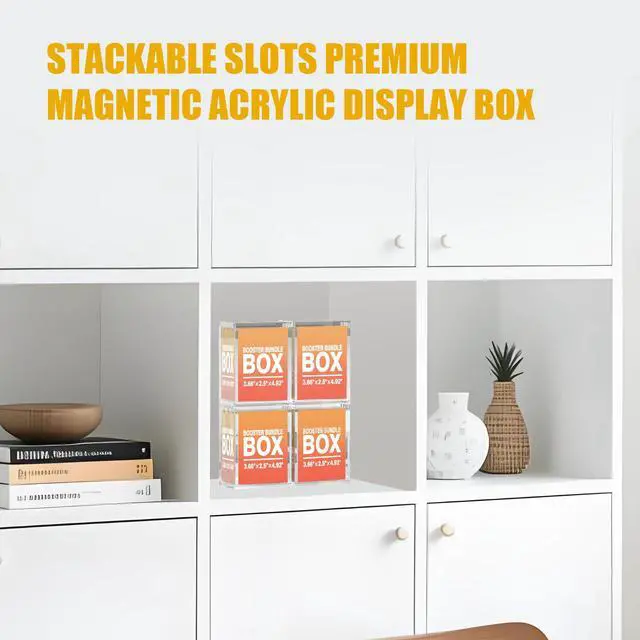 Alt view image 5 of 7 - Booster Bundle Acrylic Magnetic Case for TCG Boxes, 5mm Thick Stackable Protector with Magnetic Closure, Display Storage for Card Game Packs (Note: Excludes Ascended Heroes & Perfect Order)