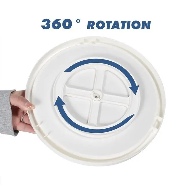 Alt view image 4 of 7 - Lazy Susan Organizer, 2 Tier Non Skid Spice Rack Turntable,360 Degree Rotating Seasoning Organizer, 10-Inch Spinning Organizer for Pantry Cabinet, Kitchen, Countertop, Vanity Display Stand