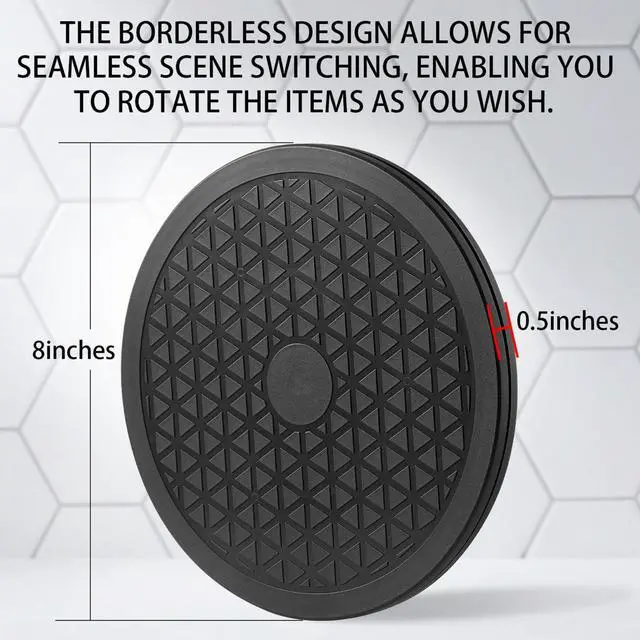 Alt view image 2 of 7 - Multi-use Heavy Duty Rotating Swivel Stand - Lazy Susan with Steel Ball Bearings for Model Base/Rotating Plants/Crafts Stand Monitor/Big Screen TV/Monitors/Potted Plants (8 Inch)