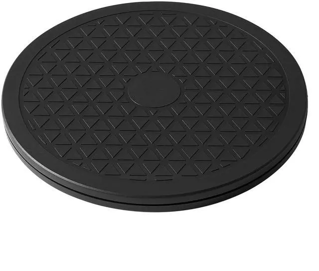 Main image of 10 Inch Lazy Susan Turntable Organizer, Eichzer Premium Heavy Duty Black Rotating Swivel Stand with Steel Ball Bearings for Model/Rotating Plants/Crafts Stand/TV/Monitor/Laptop (360 Rotation)