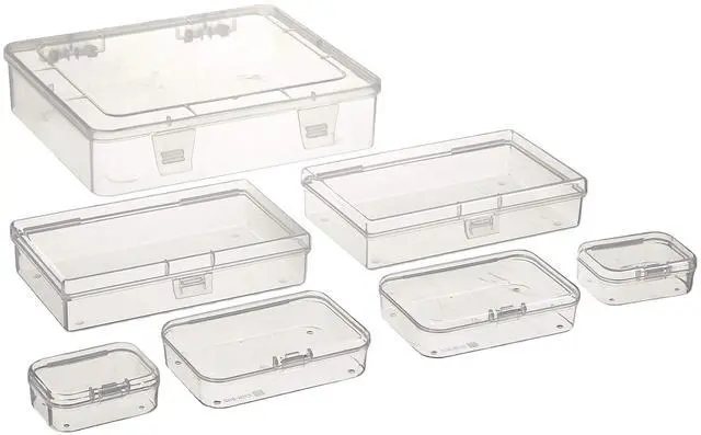 Main image of 7 Pieces Mixed Sizes Rectangular Storage Box Containers